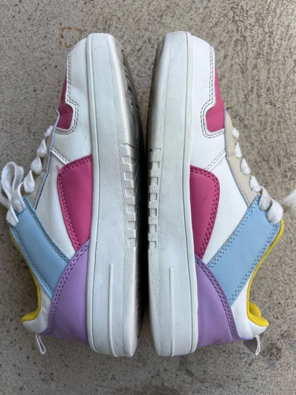 Link Girls Colorblock Sneakers Pink Blue Purple Yellow